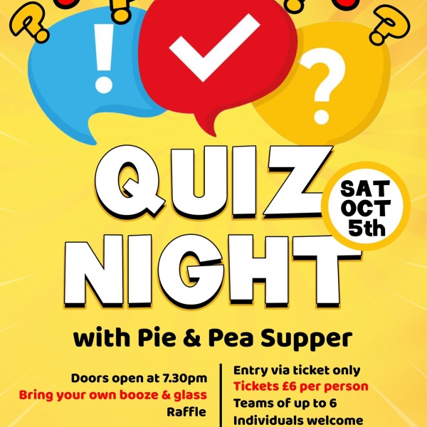 Quiz Night with Pie and Pea Supper